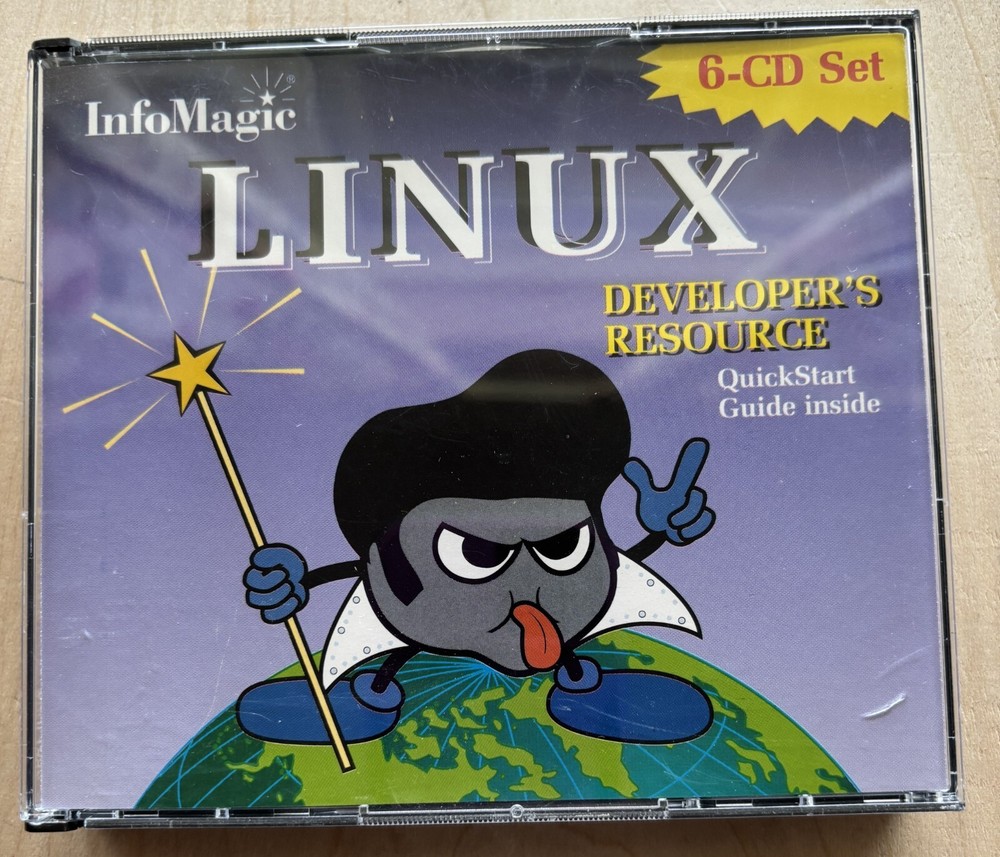 Linux Developer's Resource Infomagic ELVIS 6 CD Set Red Hat Slackware Kernel
