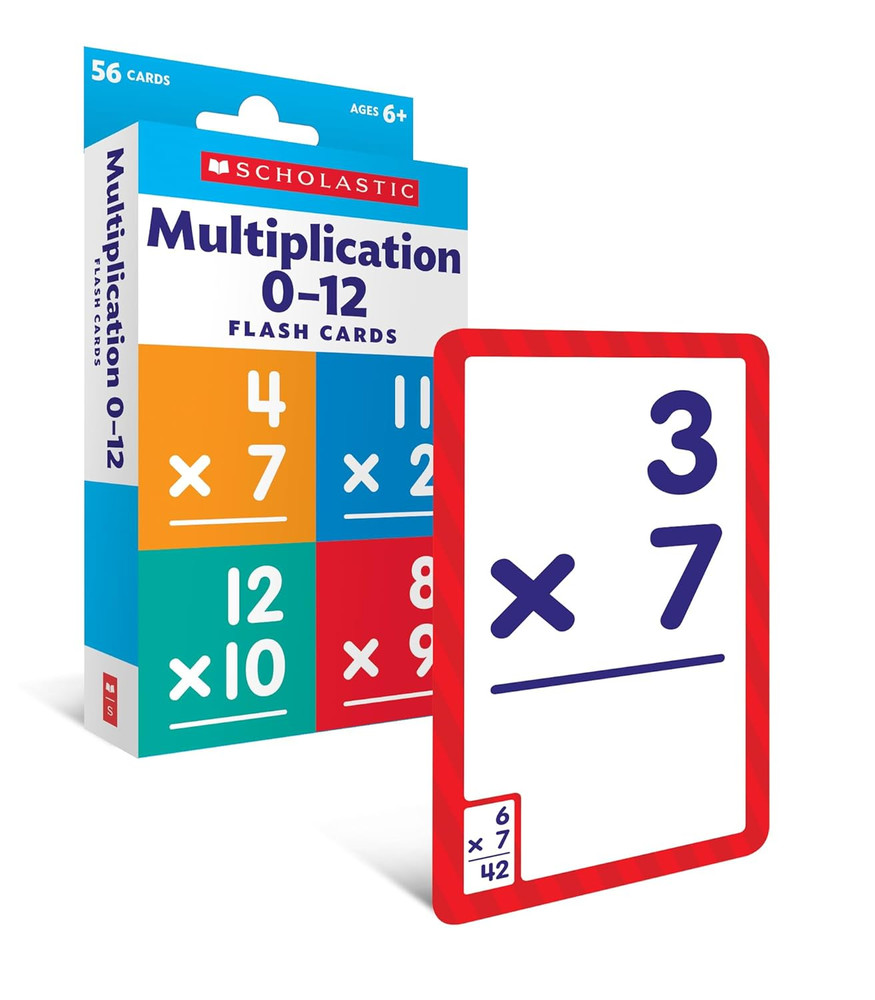 Scholastic Flash Cards: Multiplication 0 - 12