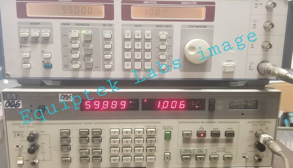 HP 8903B Audio Analyzer 100 kHz  BW Distortion SINAD TESTED. PERFECT CONDITION