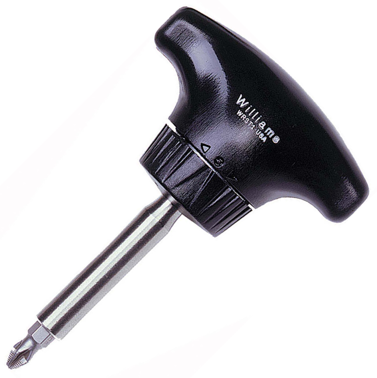 T-Handle Ratcheting Screw Driver 3-7/8" OAL Length Philips Williams USA WRST1