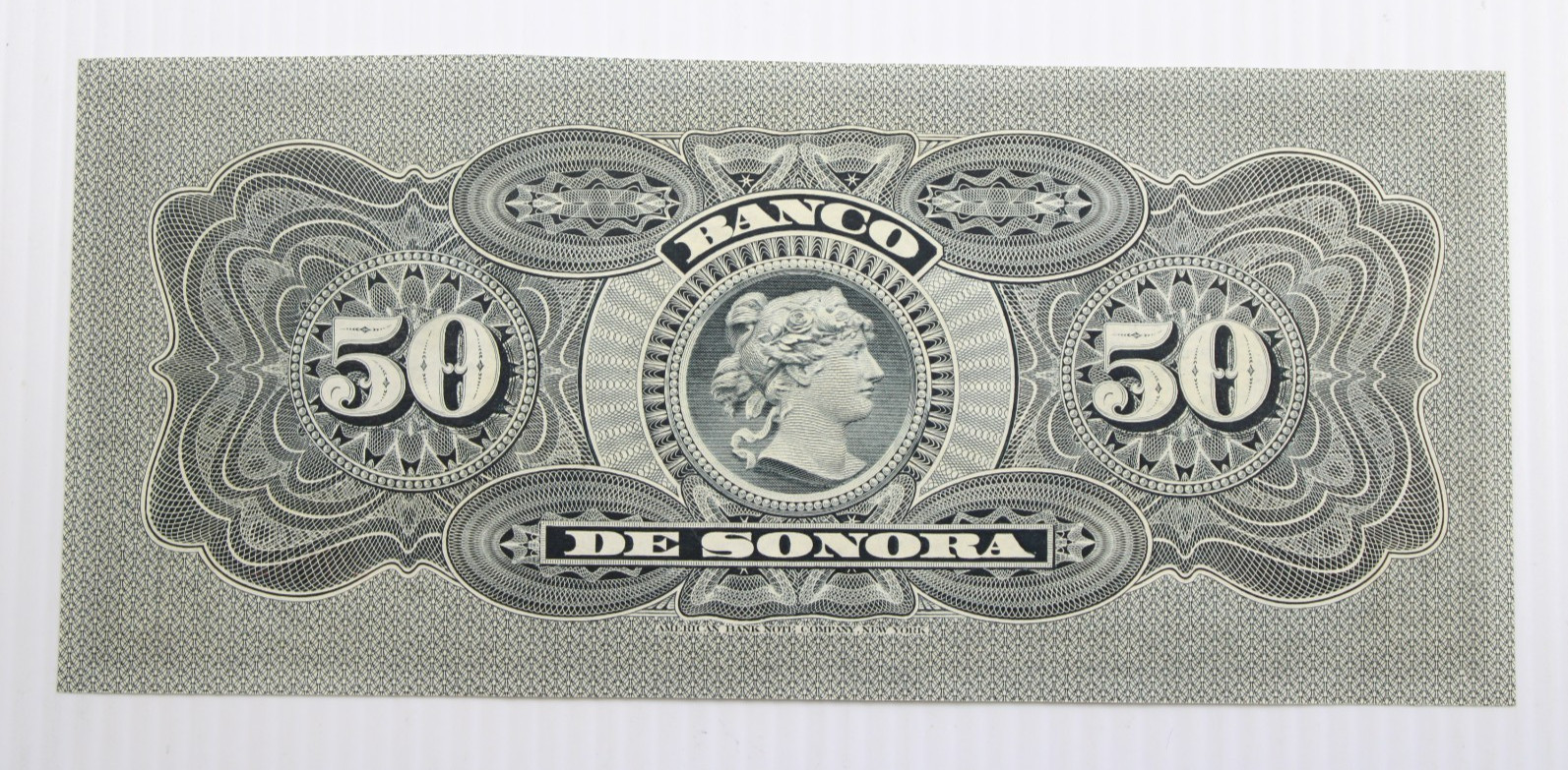 1899-1911 Mexico Banco de Sonora 50 Pesos Pick#S422r UNC #443