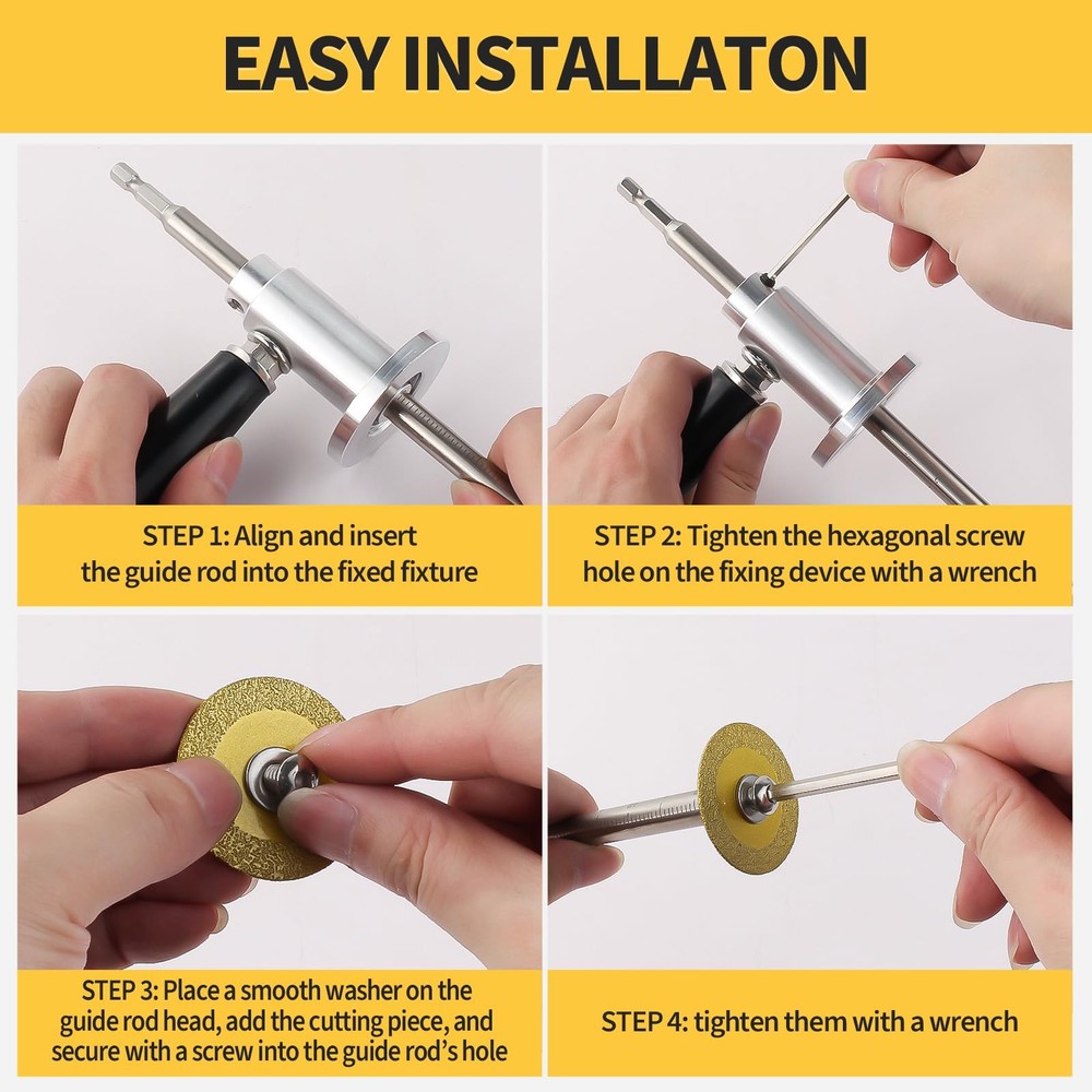 Inside Pipe Cutter for Pvc Pipe, Tool Set with Scale Adjustable Silver