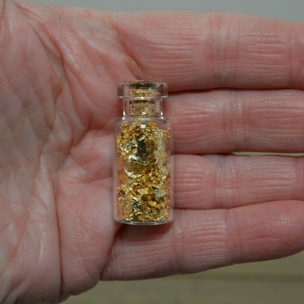 Gold Leaf Display Bottle