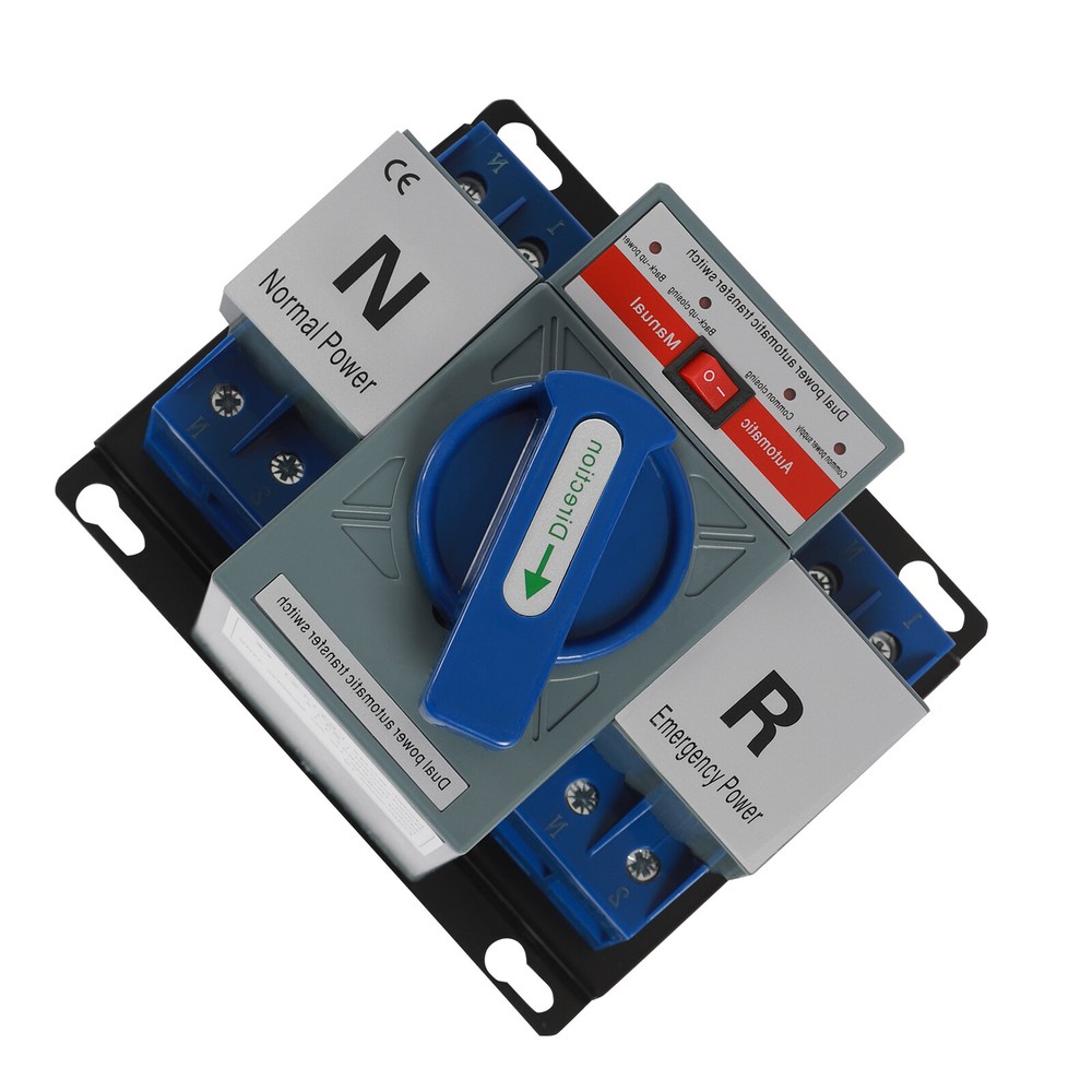 Dual Power Automatic Transfer Switch AC110V 63A - Fast & Safe Conversion