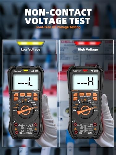 Multimeter Digital Multimeter DC AC Voltmeter and Ohm Volt Amp 9999 Counts