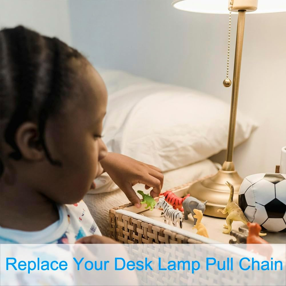 60 In Ceiling Fan Pull Chain Extension Silver 3mm Stainless Steel Ball Chain Set