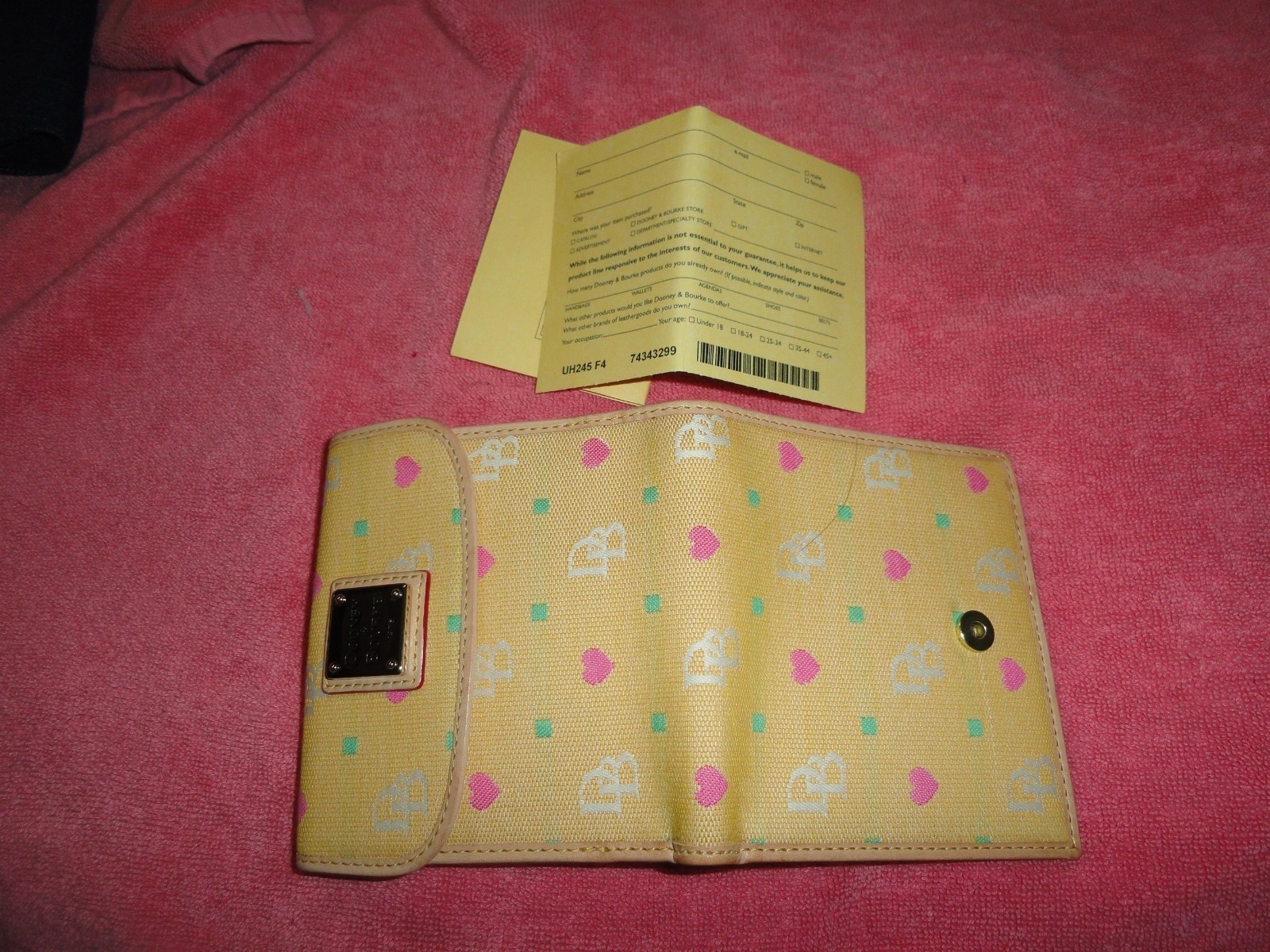 DOONEY & BOURKE BIFOLD WALET NWOT