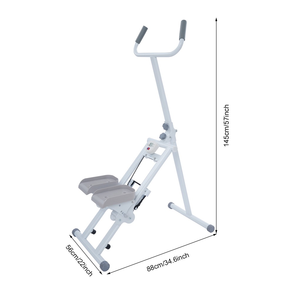 Stair Stepper, Foldable Vertical Stair Climber Machine for Full-Body Workout