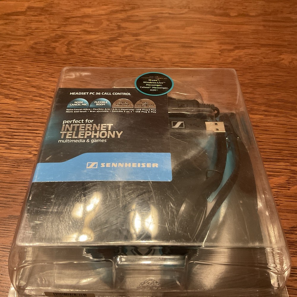 Sennheiser PC36 USB Internet Multimedia & E-Learning Headset w/ Mic -