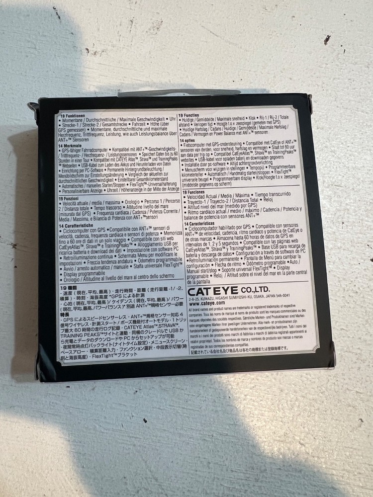 CatEye CC-GL51 B Stealth Evo+ Cycling Computer Speedometer Wireless Power Meter