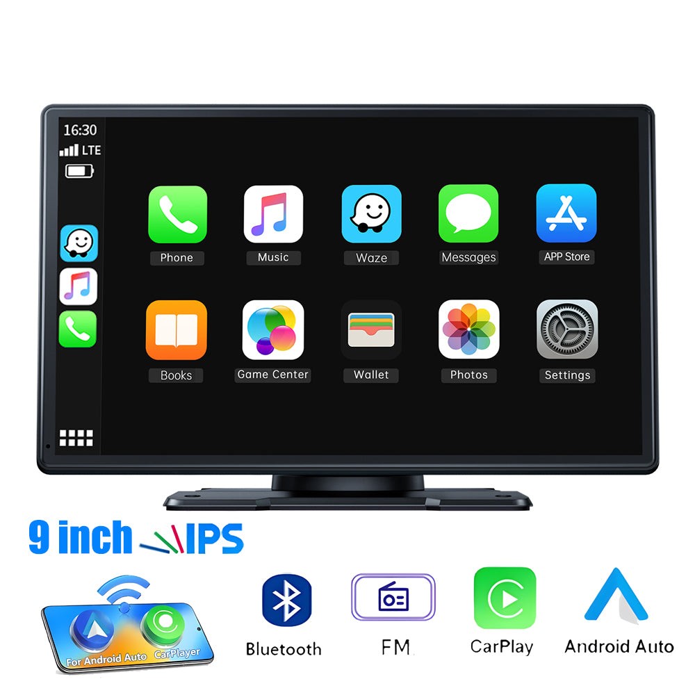 9" Wireless CarPlay &Android Auto Touchscreen Android Auto Hands-Free Calling