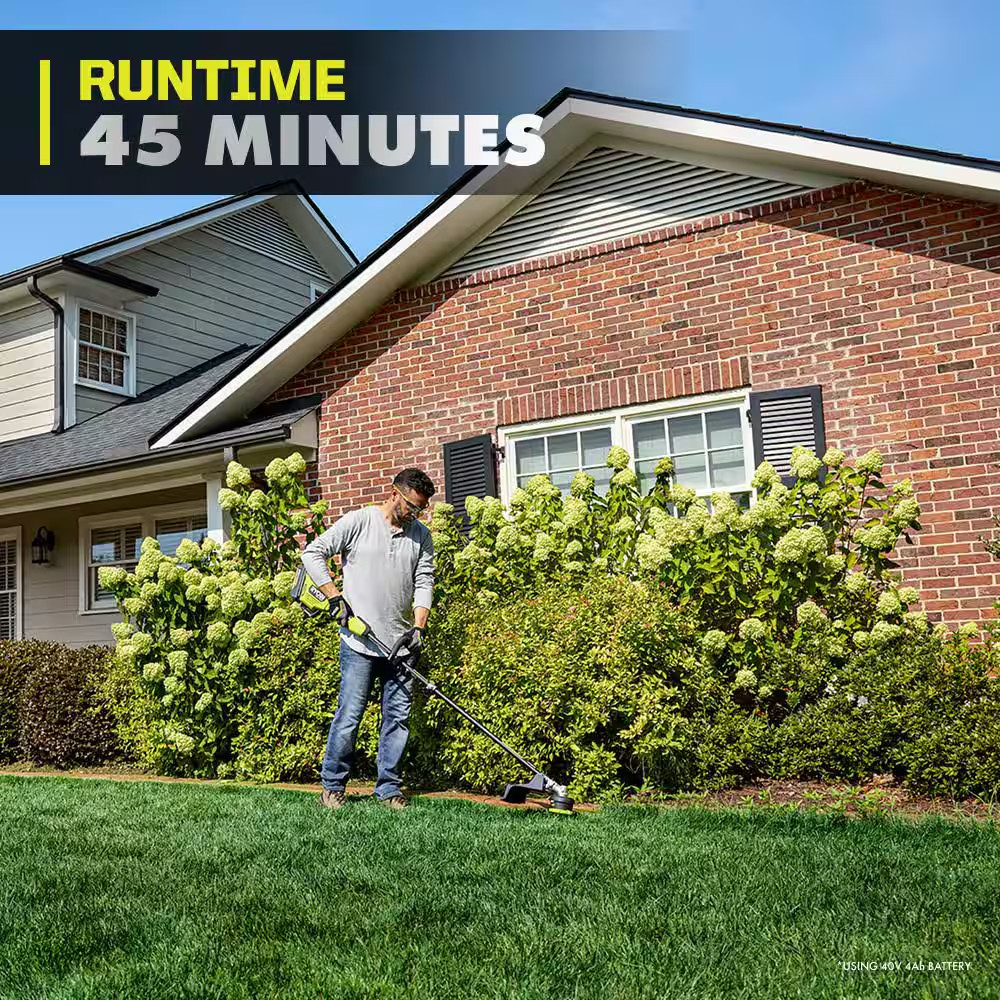 40V HP Brushless 17" Cordless Attachment Capable String Trimmer with Sweeper Att