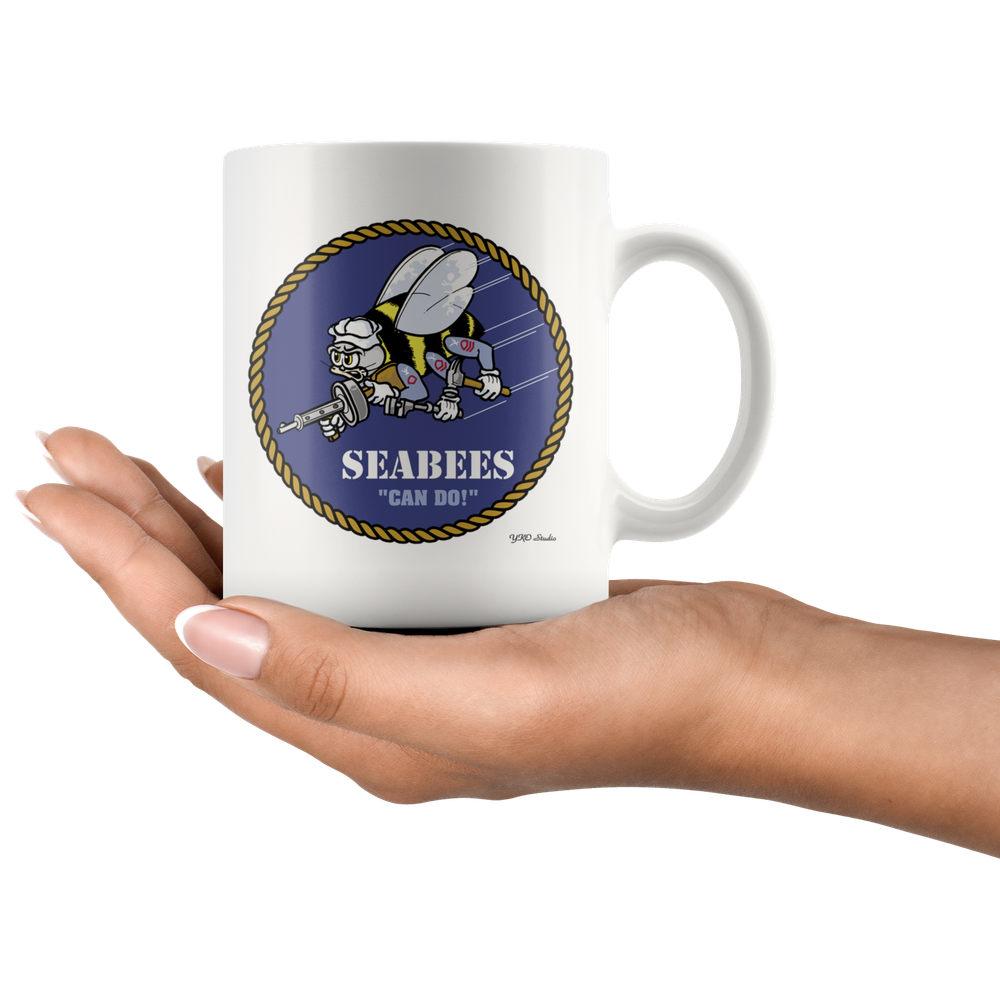US Navy SEABEES Can Do 11oz Coffee Mug