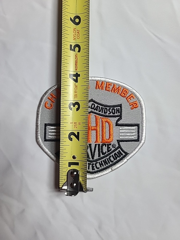Harley Davidson Charter Member PHD Service Trained Technician 4" Patch Gray