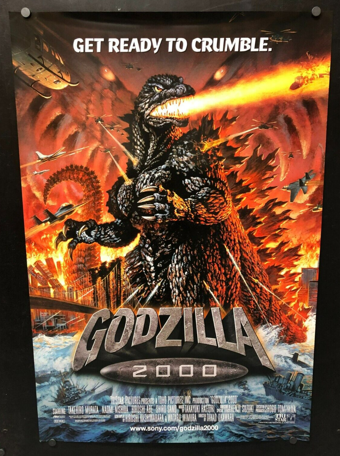GODZILLA 2000 Movie Poster 26 x 39 ~ Rolled