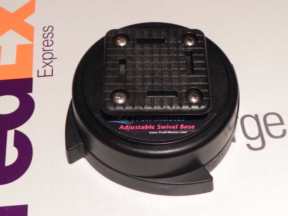 Troll-Master Adjustable swivel base for CANNON downrigger w UNI-TROLL mount base