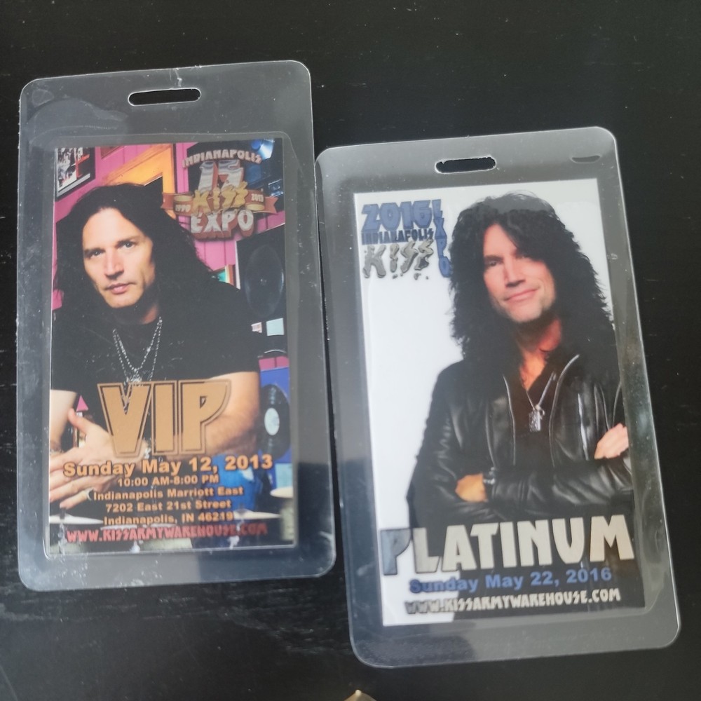 Lot Of 9 Vintage items convention passes, ots pin, decal, promo make up kit etc