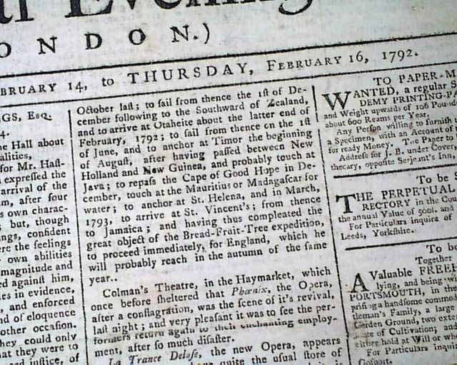 ST. CLAIR'S DEFEAT Battle of the Wabash River Ohio INDIANS Victory 1792 Original
