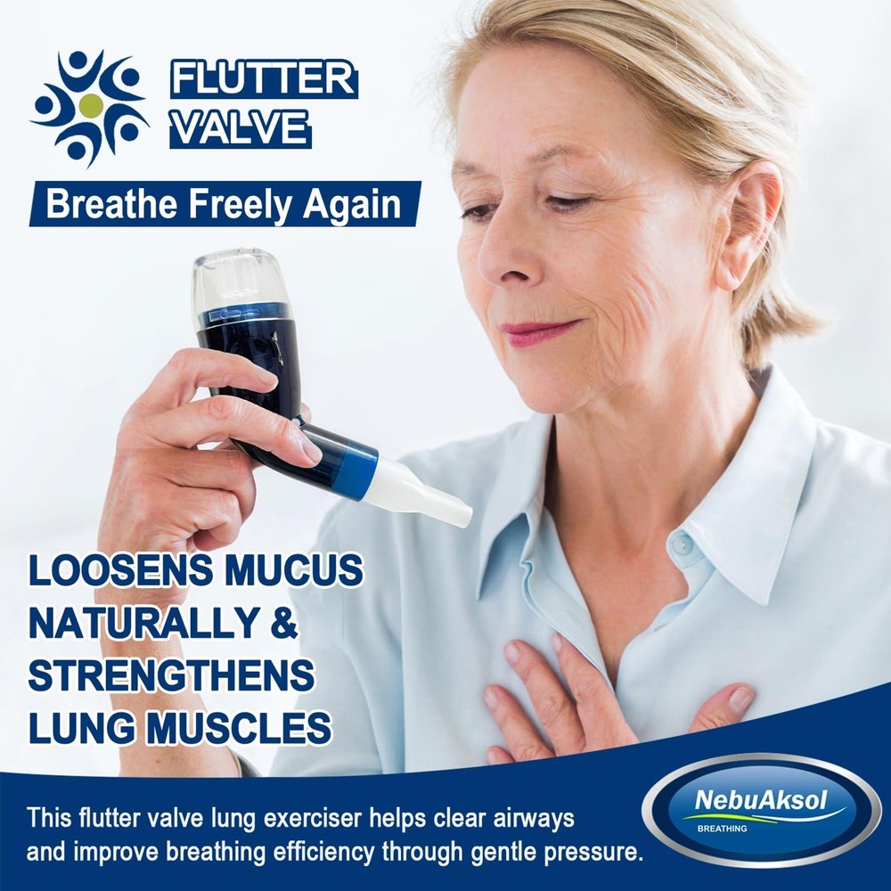 Flutter Valve, Breathing Trainer Blue