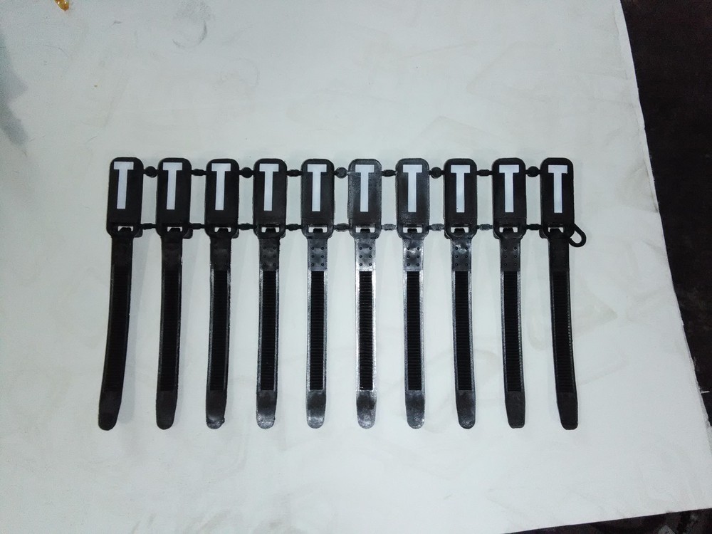 Budco Tie Wrap Marker T 3"BLK-W/TAG 100 per pack