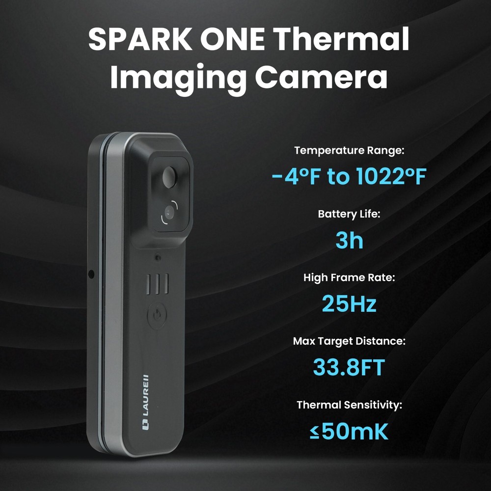 LAUREII IR Resolution Thermal Camera Wireless Temperature Imager Camera Handheld