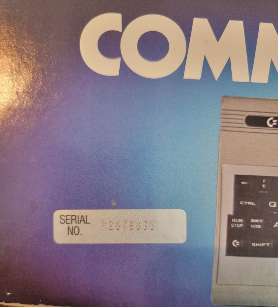 Commodore 64 Computer In Original Box w Cords and User's Guide POWERS ON