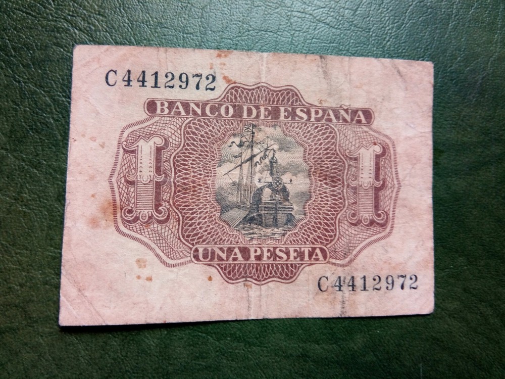SPAIN - 1 PESETAS 1953 - BANKNOTES