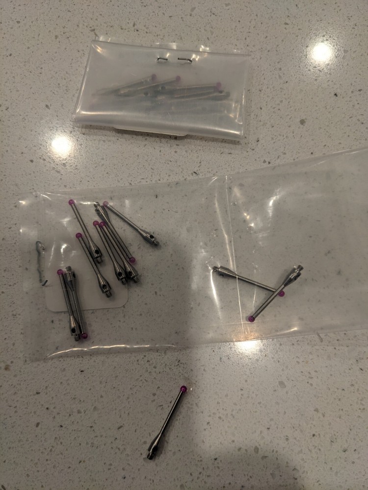 CMM Touch Probe CMM Stylus Tips M2 Thread CMM Styli  2mm Ruby 21 pieces