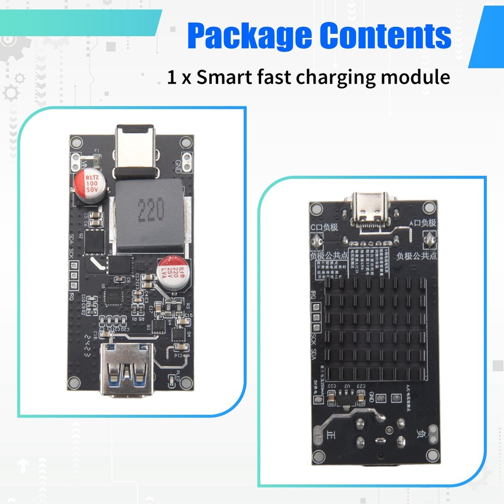 DC6-30V, 140W, Intelligent Multi-Protocol Fast Charging Module with Support 7577