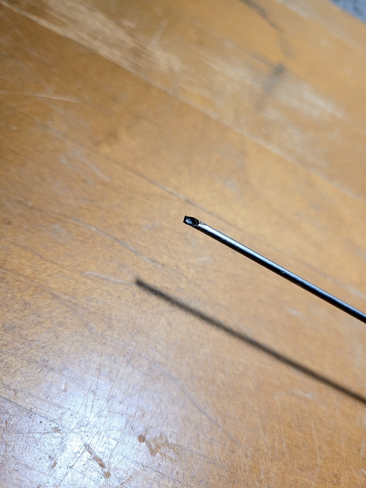 Antique 1830's Pewter Medical Embalming Syringe Medical Oddities Large Needle