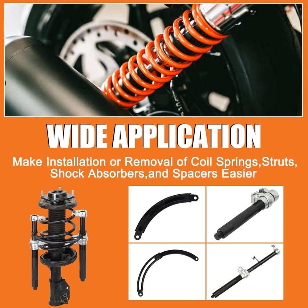 Coil Spring Compressor Tool, Heavy Duty Macpherson Strut Compressor...