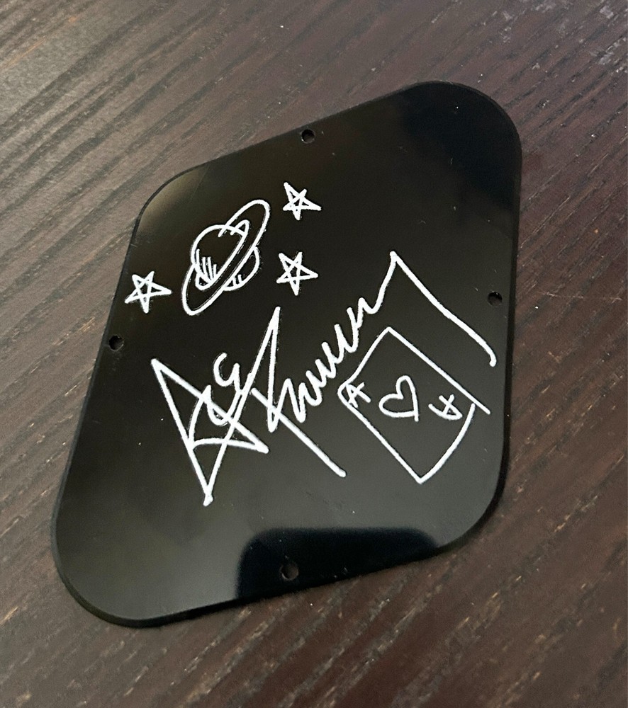 Ace Frehley of Kiss autograph UV DTF Decal Sticker 4 LP guitar control Cover