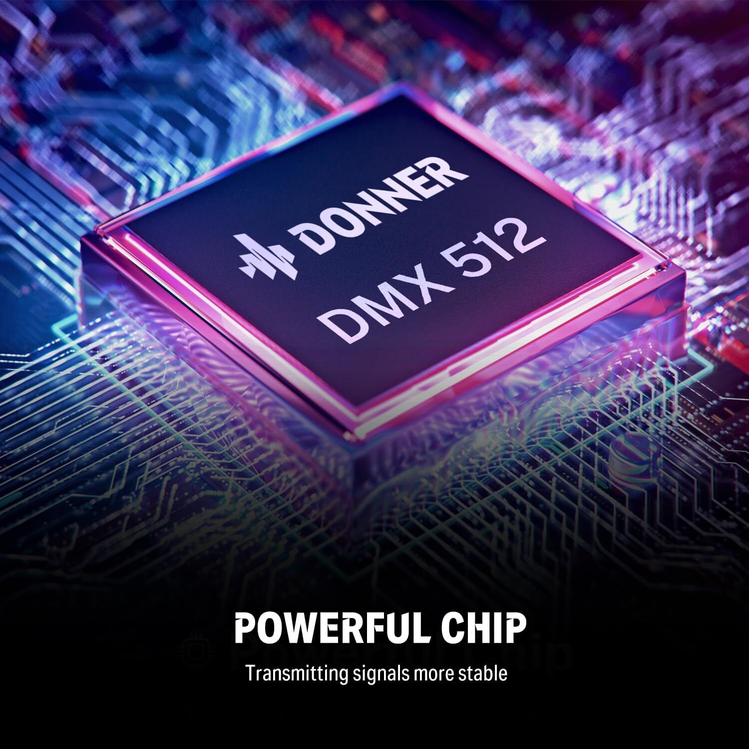 Donner Wireless DMX512 Transmitter 5 Receivers 2.4G Controller Built-in Battery