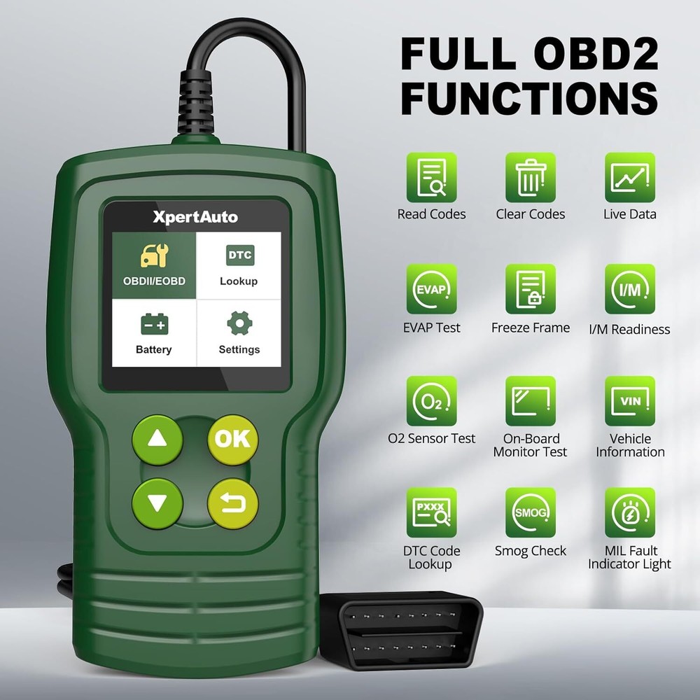C302 OBD2 Scanner Code Reader Check Engine Tool for All Cars After 1996