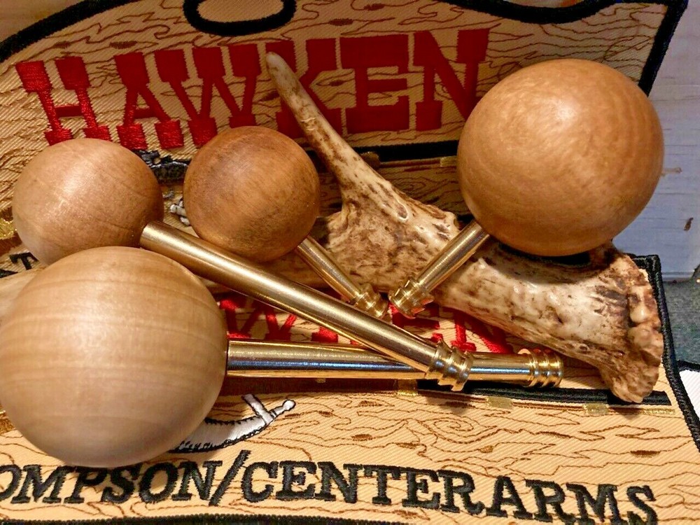 🦅 Muzzleloader Solid Brass Jags 58, 54, 50, 45, 40 or 32 Calibers 10-32 Threads