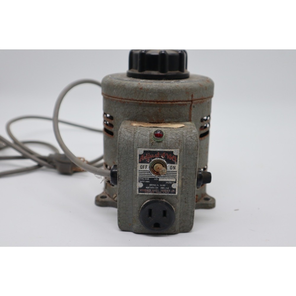 Vintage Adjust-A-Volt Variac Variable Autotransformer 115V Input 0-130V Output