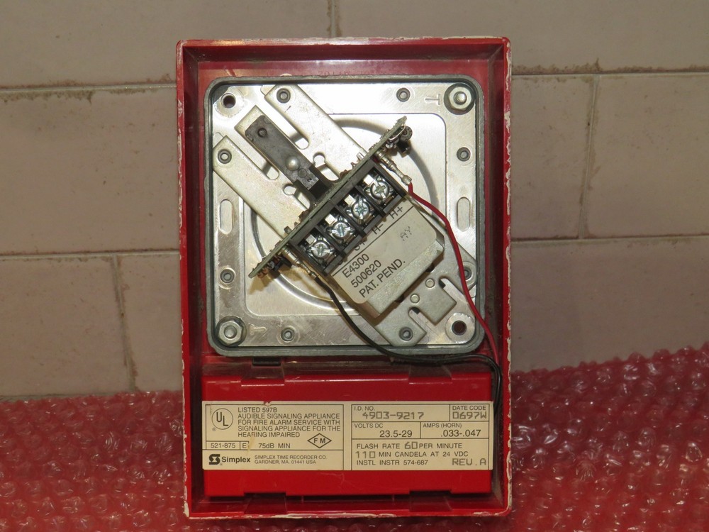 SIMPLEX 4903-9217 FIRE ALARM HORN STROBE 5 AVAILABLE