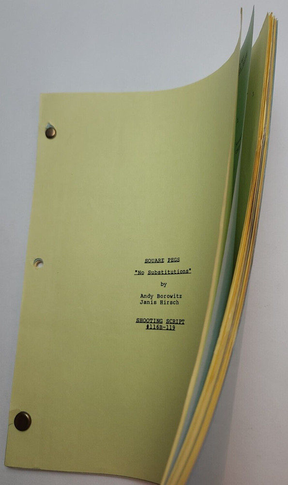 SQUARE PEGS / Andy Borowitz 1983 TV Script, Bill Murray "No Substitutions"