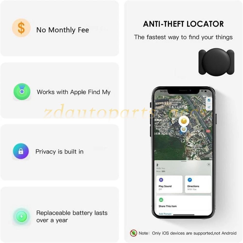 Mini GPS Tracker for Vehicles, Hidden Tracking Device for Vehicles (iOS Only)