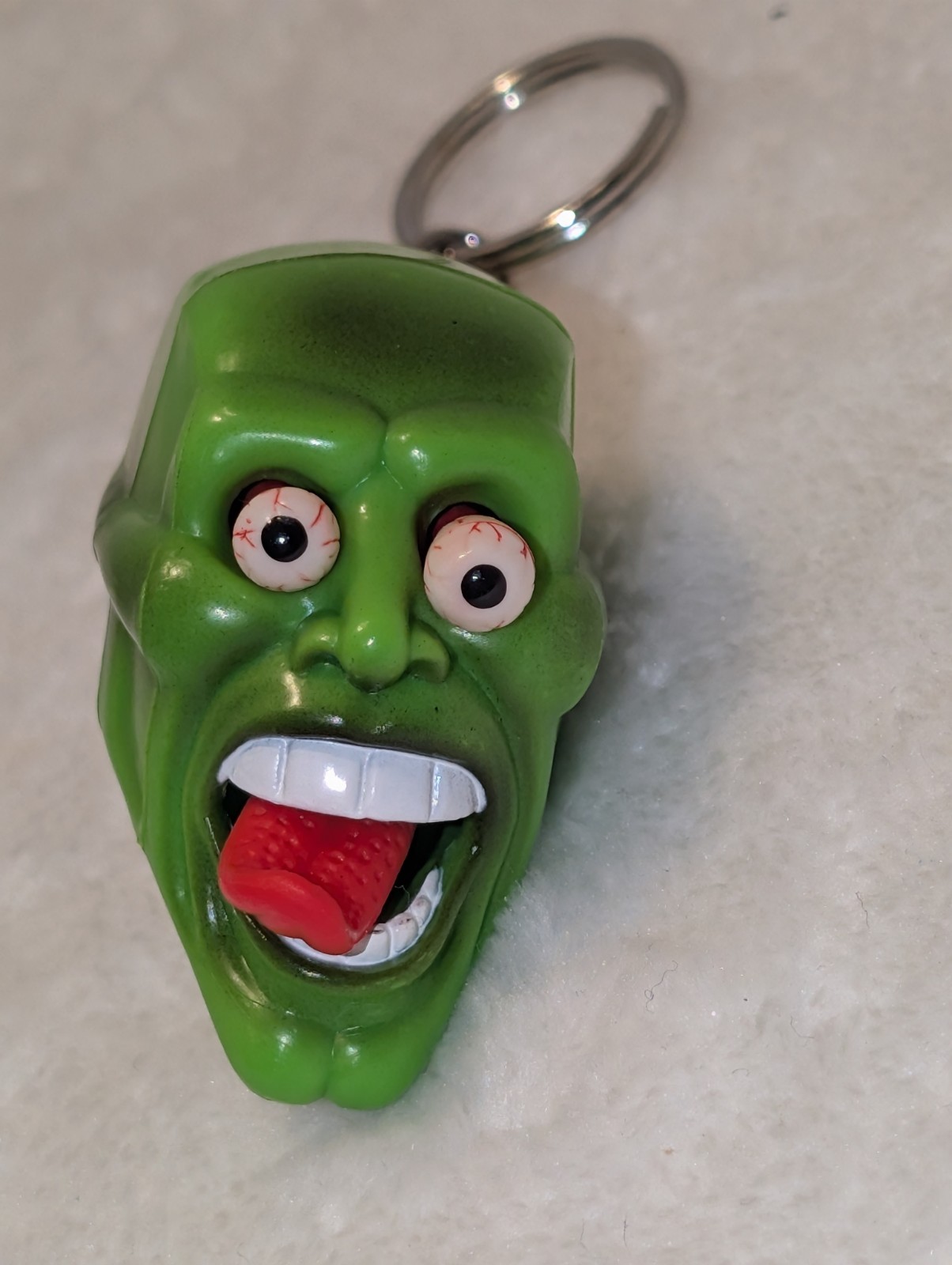Jim Carrey The MASK Stanley Ipkiss Action Figure Keychain - Rare Vintage 1994