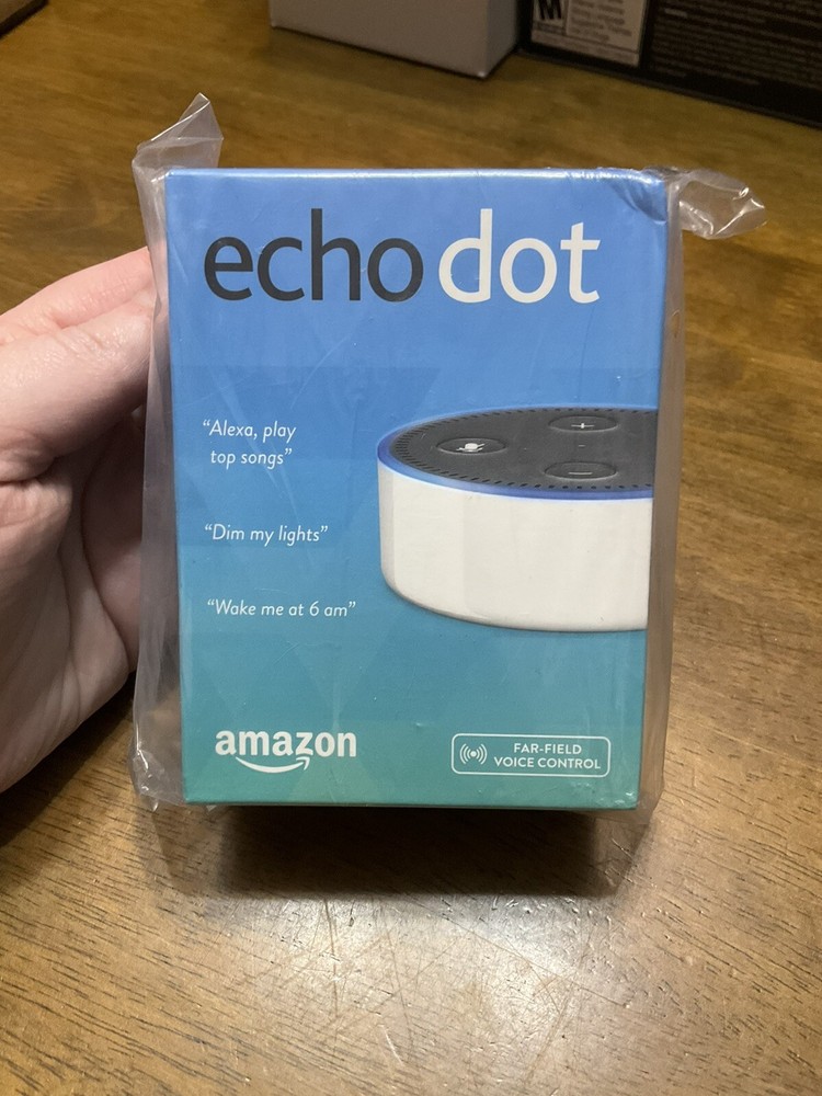 Amazon Echo Dot 2nd Generation Smart Bluetooth speaker with Alexa Voice - White