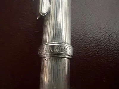 RAFAEL D'ANDRE SOLID 925 SILVER ballpoint pen writes with case