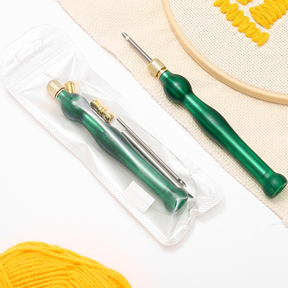 Adjustable Embroidery Needle Tool, Including Three Needles 2.5mm/3.5mm/5mm