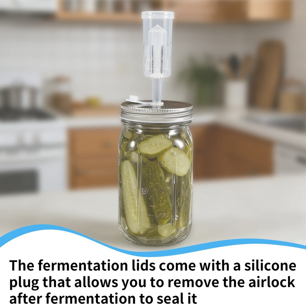 2 Pack 32 Oz Jar Fermentation Kit, Fermentation Jars, Fermentation Lids,5012