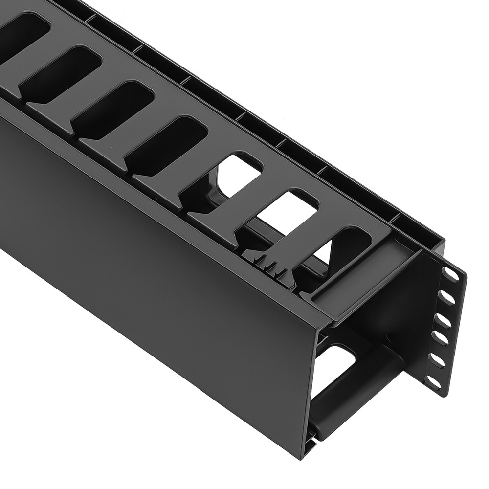 4-Pack Horizontal Cable Organizer for 19-Inch Racks - Efficient Management