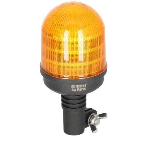 LED Beacon Light - 6 Function DIN Stem Mount Dome Top fits John Deere 7720 8430