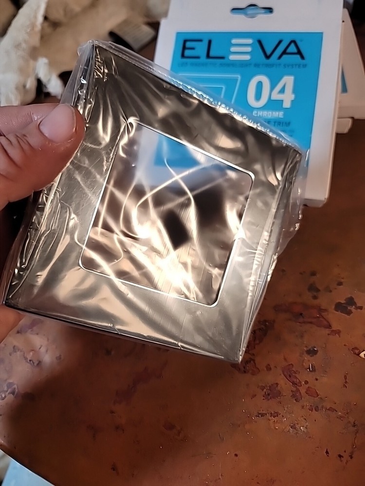 Bulbrite Eleva LEDMAG4/TSCH 775708 Chrome Square Trim