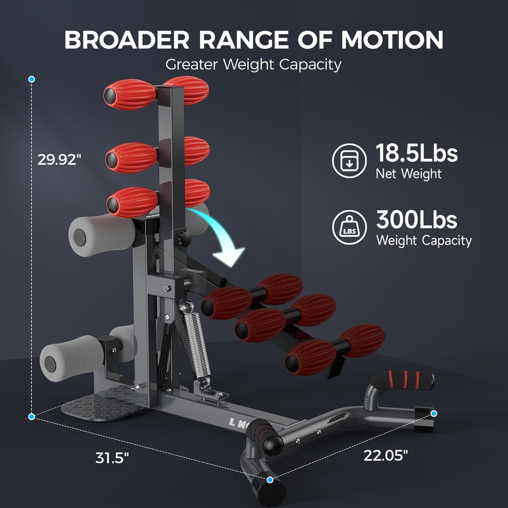 Deep Squat Machine Adjustable Glutes Trainer Machine Core & Leg Exercise Home