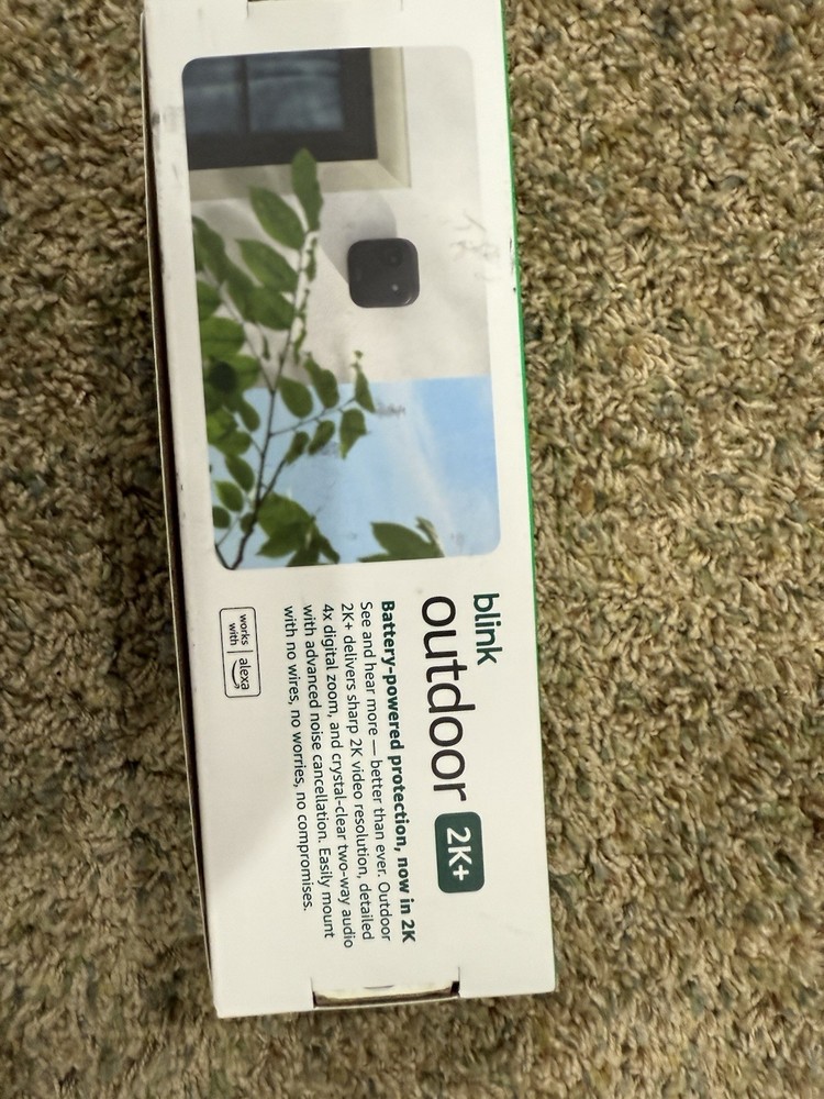 Blink Outdoor 2K+ Wireless Smart Security Camera 2Cam Black Battery Sync Module