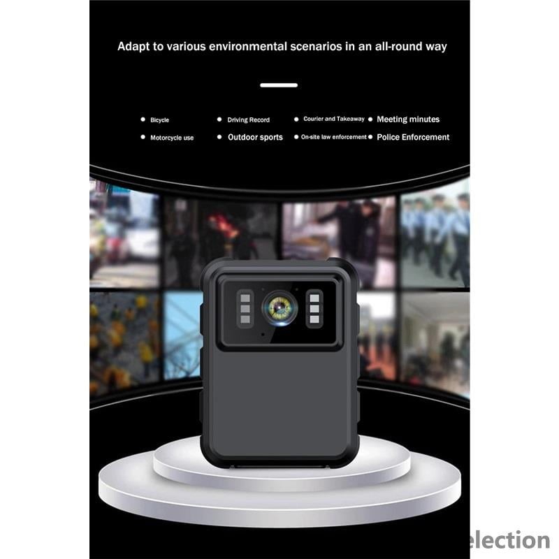 4K Mini Body Camera With Touch Screen, Night Vision, Waterproof, Loop Recording